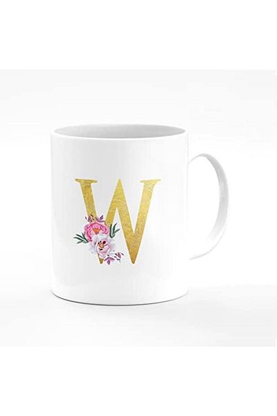 Stylizedd Designer Printed Coffee Mug 11 oz Ceramic Personalised Gift Mugs Cup - Custom Monogram Ini