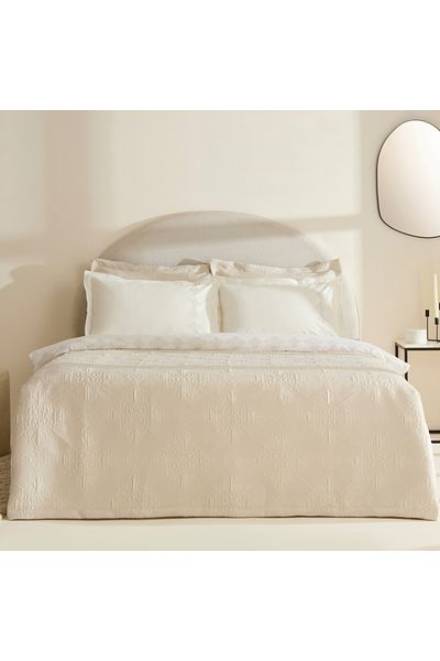 Karaca Home Clare Double 7 Piece Duet Set Ecru