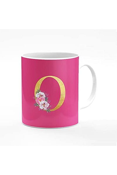 Stylizedd Designer Printed Coffee Mug 11oz Ceramic Personalised Gift Mugs Cup - Custom Monogram Init