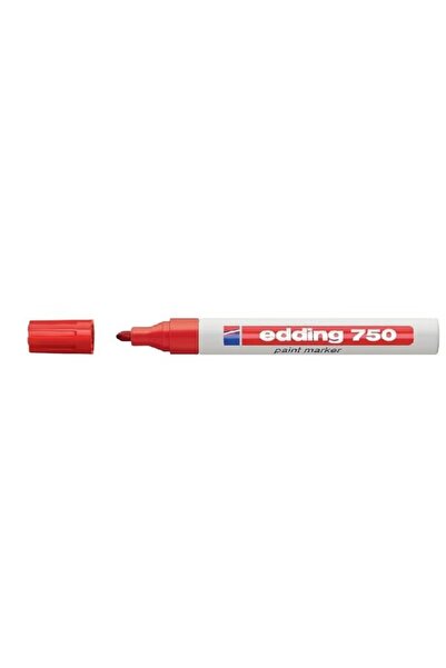 Edding 750 Paint Marker – Red, 2-4 mm Round Tip, Bold & Precise