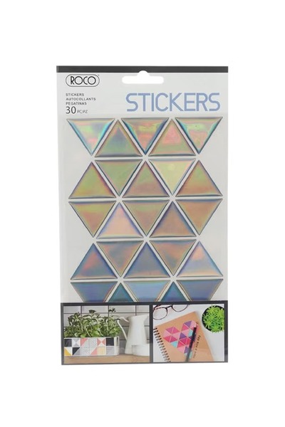 Roco Triangle Foil Sticker Set – Multicolour