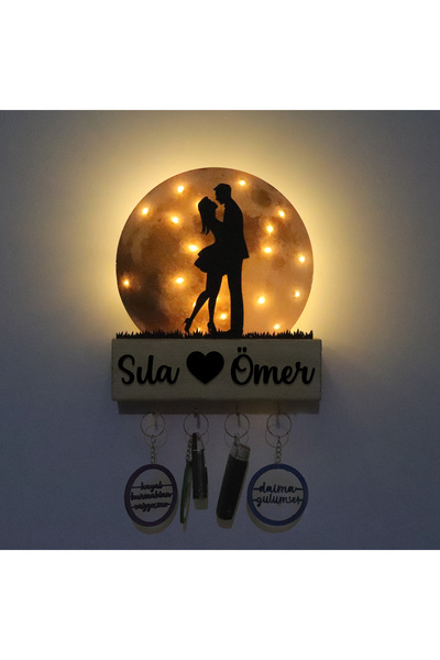 Lucenda Led Işıklı Pleksi Dolunay Kişiselleştirilebilir Biblo Sandra Sarılan ...