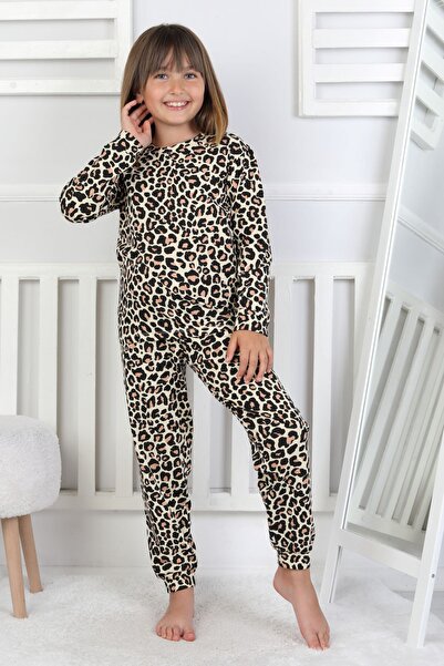 ZUZUNGA Little Sleep Hunter - Wild Comfort Series Leopard Patterned Girls' Pajama Set