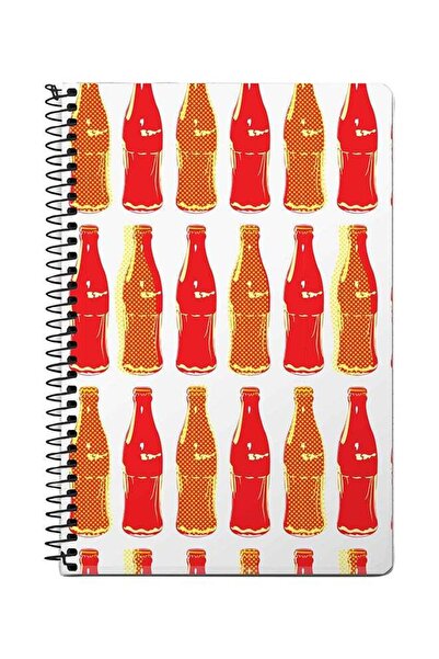 Stylizedd دفتر ملاحظات ريترو كولا A5 حلزوني متعدد الألوان