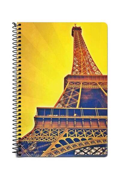 Stylizedd دفتر ملاحظات حلزوني باريس هايتس A5 متعدد الألوان