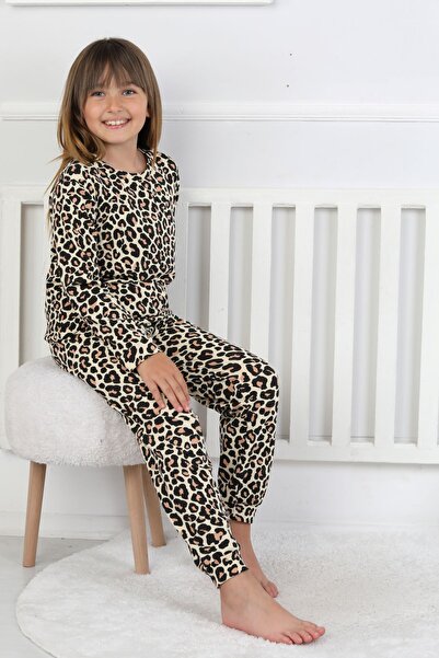 ZUZUNGA Little Sleep Hunter - Wild Comfort Series Leopard Patterned Girls' Pajama Set