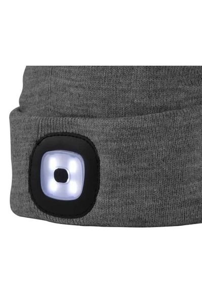 Strend Pro Hat with Headlamp, Gray, 4 x SMD LED
