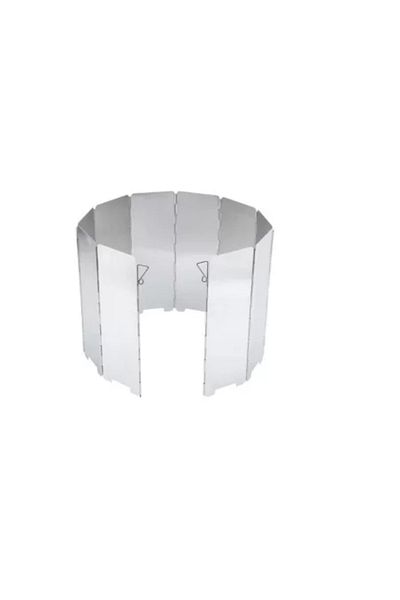 NEO Wind Protection Foldable Aluminum Camp Stove Shield, 10 Panels, 84x24 cm