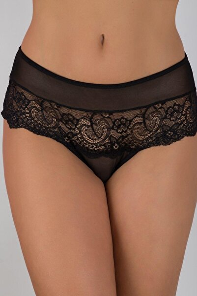 G-BOX Dantelli Transparan Brazilian String Külot