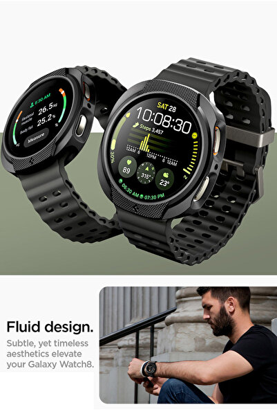 Spigen Liquid Air for Samsung Galaxy Watch 8 40mm Case (2025) - Matte Black