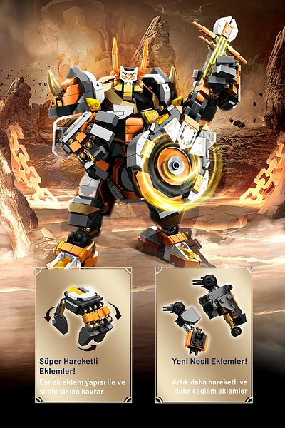 Sembo Block Blazing Fireform Holy Warrior Building Block Set - 887 Pieces
