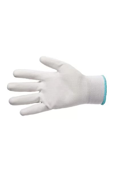 beorol Work gloves made of polyurethane, BUNTER white-L,