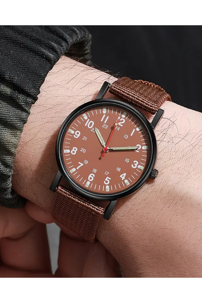 NovaTick Sporty Canvas Men's Wrist Watch with Cord