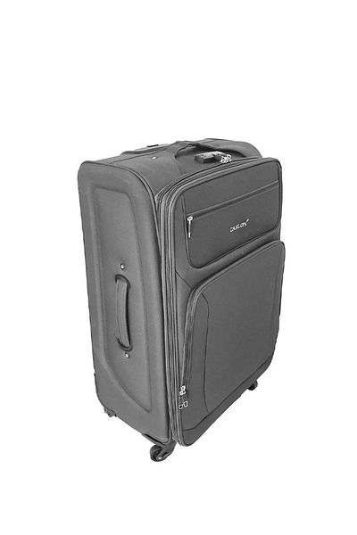 OEM Travel trolley, made of fabric, four wheels, 32x48x71 cm, gray