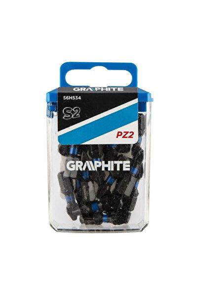 graphite Set varfuri, biti, de impact, PZ 2, 1/4", 20 buc, PZ 2 x 25 mm,