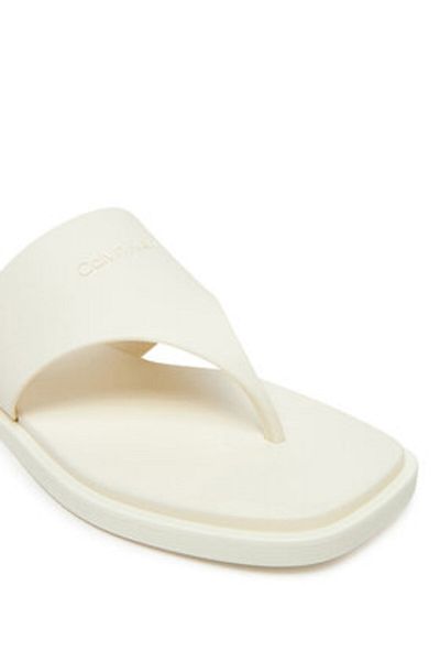 Calvin Klein Women's Flip-Flops HW0HW02836 Beige