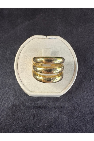 ARD Orijinal Garantili 316L Kararmaz Altın Kaplama Çelik Yüzük