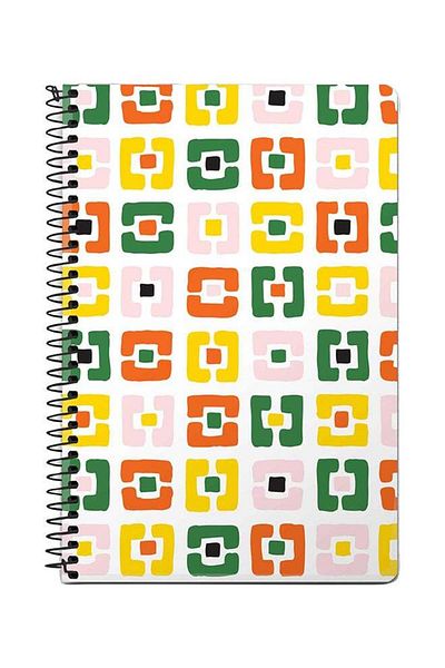 Stylizedd Bracket Dot A5 Spiral Notebook Multicolour