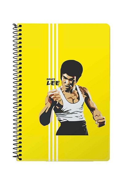 Stylizedd Fist Of Fury A5 Spiral Notebook Yellow