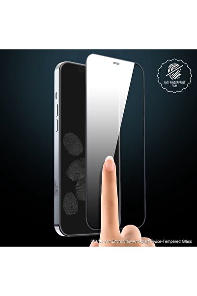 Devia واقي شاشة فان إنتير فيو المضاد للتوهج والمُقسّى مرتين لهاتف آيفون 12 / ...