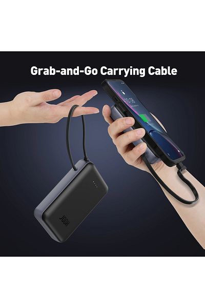 Joda MOVE 20000mAh 20W PD Power Bank with Built-in USB-C Cable