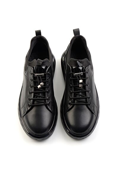 Bambi Siyah Leather Erkek Casual Ayakkabı E01401082243