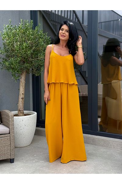 RAMONA BADESCU EXCLUSIVE Two-Piece Set with Top and Wide Leg Pants