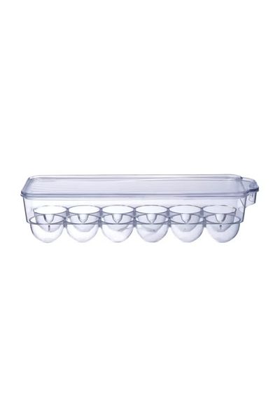 Home Box Refrigerator Egg Tray – Clear, One Size
