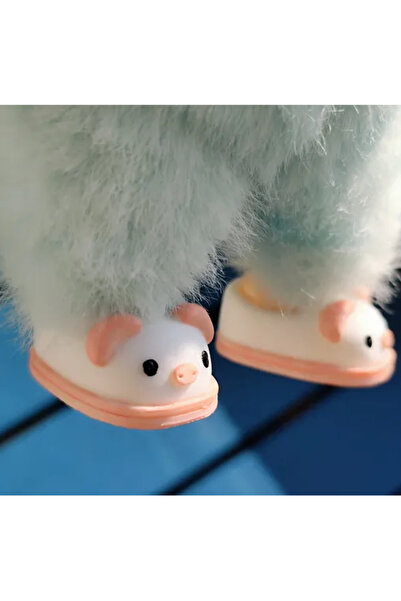 LABUBU Seviml Mini Domuz Hayvan Desenli Model Oyuncak Bebek Ayakkabı Aksesuarı