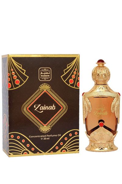 Naseem Zainab Eau De Parfum 20ml - Unisex Perfume Oil with Orange, Jasmine & Patchouli