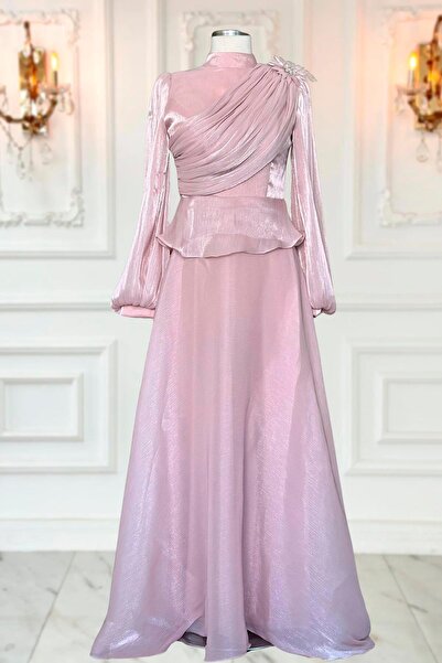 Amine Hüma Gaye Abiye Elbise Gül Kurusu