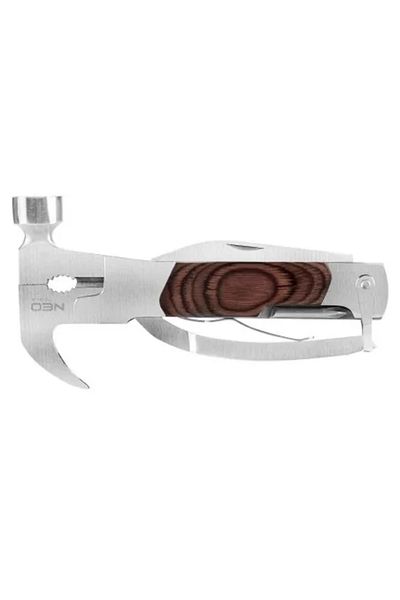 NEO Multifunctional folding knife, 13 in 1, Survival model, wooden handle,