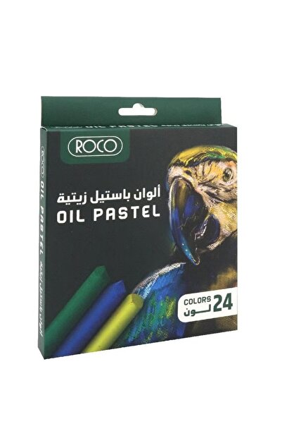 Roco مجموعة ألوان أساسية باستيل زيتي - 24 لونًا متنوعة