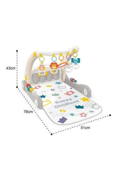 HSM HASSM 2 in 1 Baby Gym Play Mat, Baby Learning Walking Piano Toy, Baby Sports Activity Center, Baby W