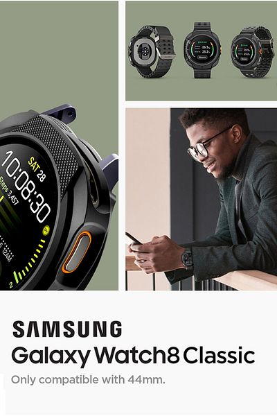 Spigen Liquid Air for Samsung Galaxy Watch 8 Classic 46mm Case (2025) - Matte Black