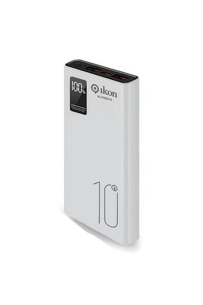 Ikon 10000 mAh Fast Charging Power Bank, IK-PBW10
