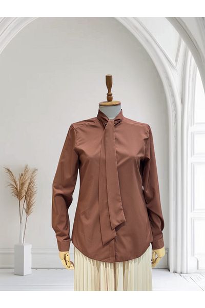 BUTİK SEPETİN Tie Short Shirt
