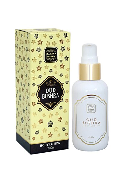 Naseem Oud Bushra Body Lotion 80gm – Luxurious Arabic Fragrance, Deep Hydration, Skin Softening, M