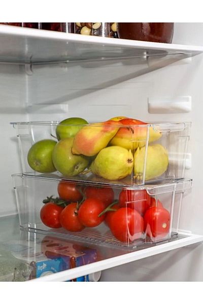 sweenhome Transparent Refrigerator Storage Container Organizer