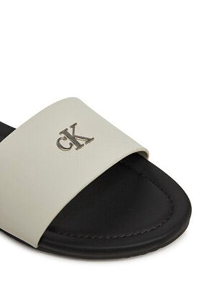 Calvin Klein Jeans Șlapi pentru femei YW0YW01697 Albi