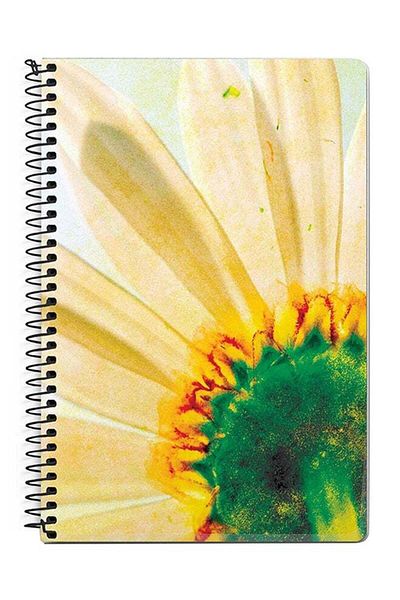 Stylizedd Bloomin Sunflower A5 Spiral Notebook Yellow/Green