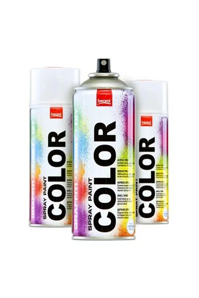 beorol Acrylic Spray Paint, Gray RAL 7032, 400 ml,
