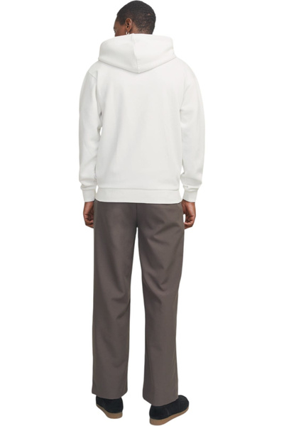 Jack & Jones Hanorac JACK & JONES Bradley Κουκούλα με Φερμουάρ - 12249342-Cloud Dancer