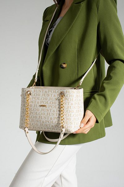 Just Polo EU Original Just Polo Top Rated Women's Shoulder Bags Suitable for Daily Use 2181 Cream