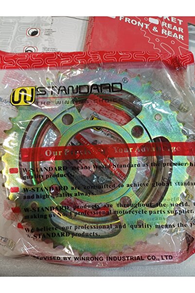 İtimat Honda TİTAN125 ES/CG Ön -Arka dişli set.14/44T 2002...06 gold standard