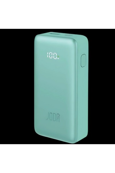 Joda TURBO 10 10000mAh 30W PD Power Bank with Blue LED Display, 1 USB-C & 1 USB-A