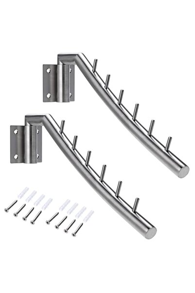 Generic شماعة ملابس حائطية من سومناكون، مقاس 12.6 بوصة، مجموعة من خطافي ملابس...