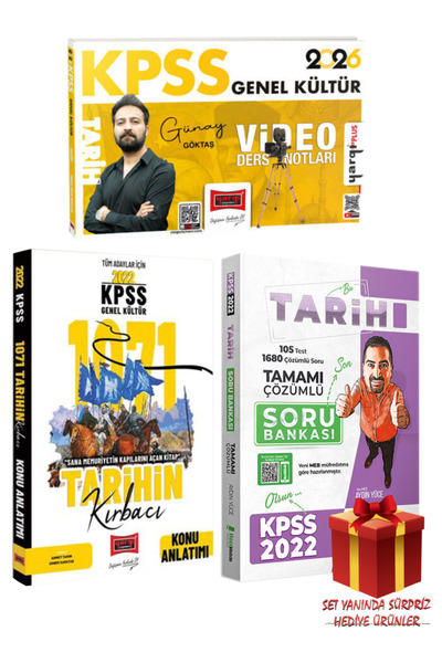Yargı Yayınları Günay Göktaş | 2026 KPSS Genel Kültür Tarih Video Ders Notlar...