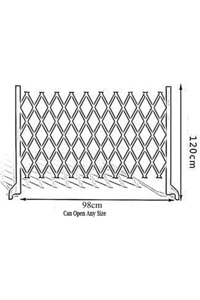 genric FFD Wooden Freestanding Portable Expandable Garden Fence - Wicker Trellis Pet Gate 120cm Pack of 5