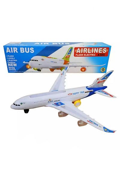 Generic A380 Airplane Model, Anti-fall, Large Internal Torque, Children's Airplane Toy